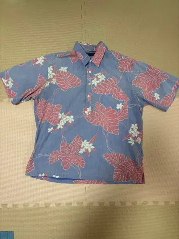 MARK RAYSTEN 꽃무늬 반팔 풀오버 하와이안 셔츠