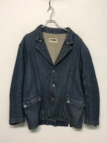 MICHIKO KOSHINO 구제 의류 데님 라이크 커버올 자켓