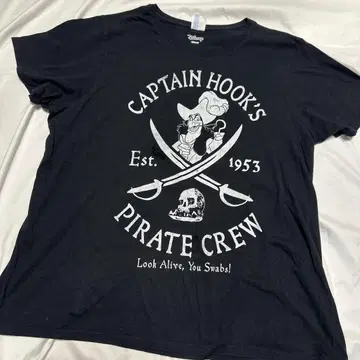 새상품급 3XL Disney 피터 팬 [ 후크 선장 ] 그래픽T셔츠