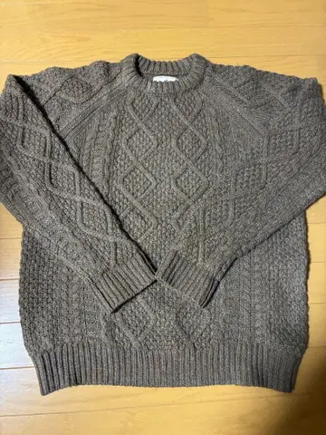 스노우피크 케이블 짜임 니트 스웨터 M