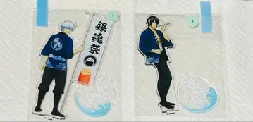 은혼 꽃야시키 콜라보 긴토키 & 타카스기 아크릴 스탠드 세트 할인 중