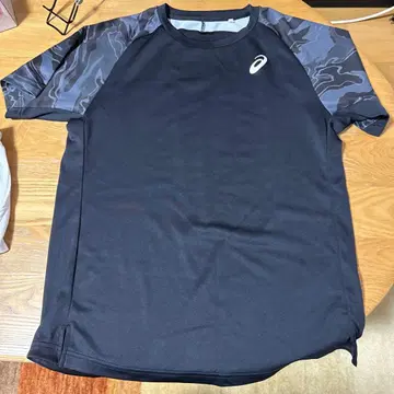 ASICS 스포츠 T셔츠 XL 블랙/그레이