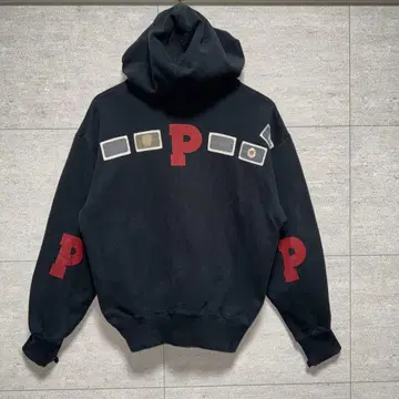 PINKHOUSE 와펜 블루종 맨투맨 하프 버튼 겉옷