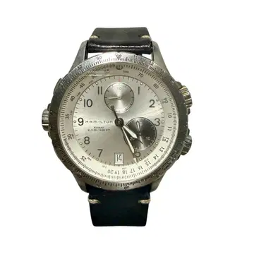 해밀턴 HAMILTON 카키 애비에이션 ETO 덤 가죽 벨트 포함