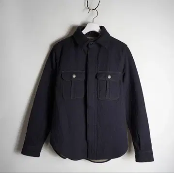 DELUXEWARE 디럭스웨어 CPON 울 밀리터리 셔츠 네이비