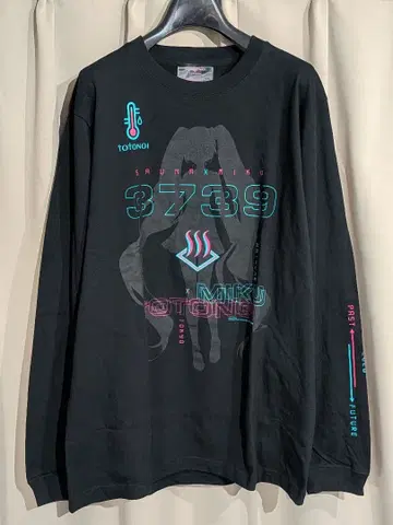 새상품 TOTONOI 토토노이 하츠네 미쿠 콜라보 롱T M