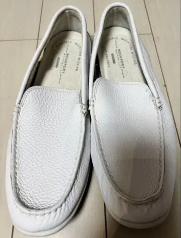 미사용 새상품 락포트 ROCKPORT 슬립온 25cm 화이트 남녀 공용