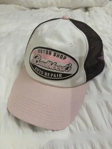 BADBLOOD 오토 리페어 볼캡 핑크 브라운