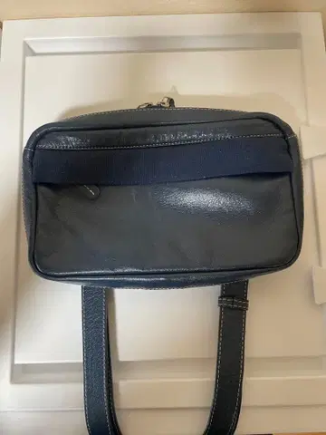 TSUMORI CHISATO 가죽 숄더백 네이비