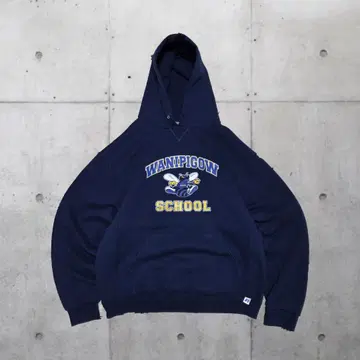 [ 디자인 ] RUSSELL ATHLETIC 후드티 L 네이비