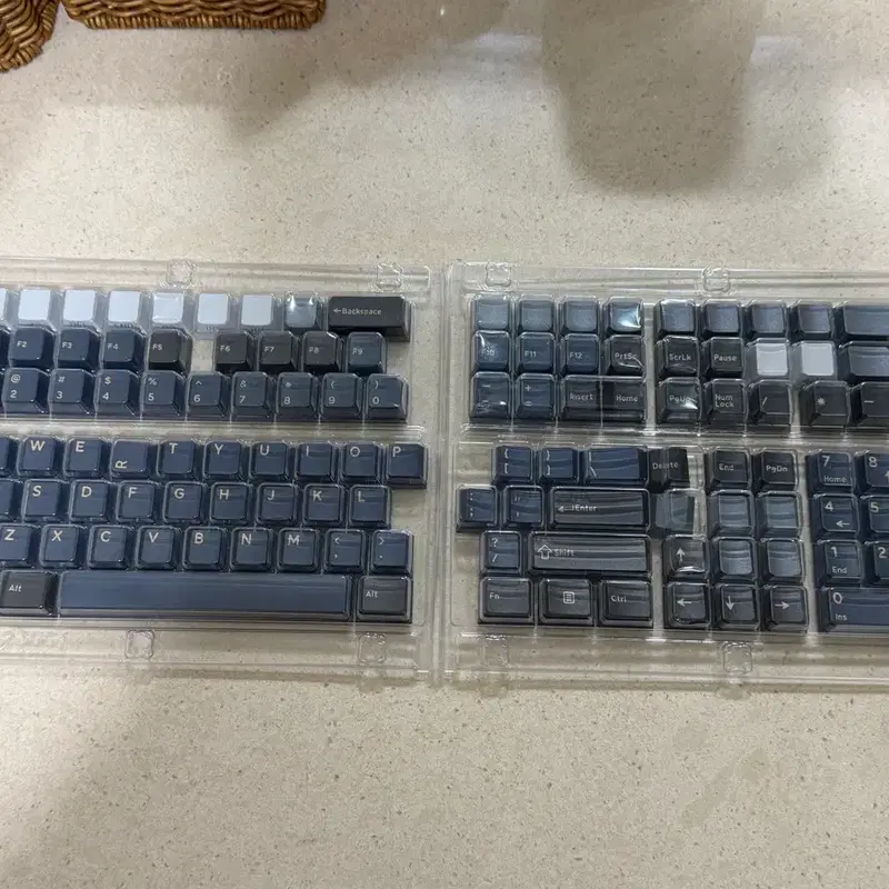 엠스톤 블루블랙 키캡 PBT 기계식키보드 교체용