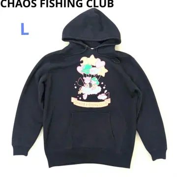CHAOS FISHING CLUB 남성용 후드티 속기모 플리스 네이비 L