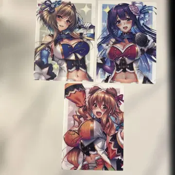 아마카노 SS 캐릭터 송 특전 A4 클리어 파일 3종 세트