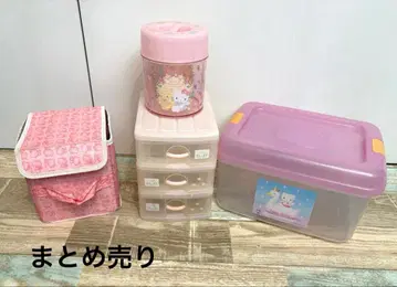 키티 헬로키티 헤이세이 레트로 당시 물품 연대 물품 수납 서랍 박스