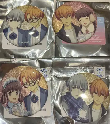 후르츠 바스켓 혼다 토오루 소마 쿄 소마 유키 캔뱃지 4개 세트