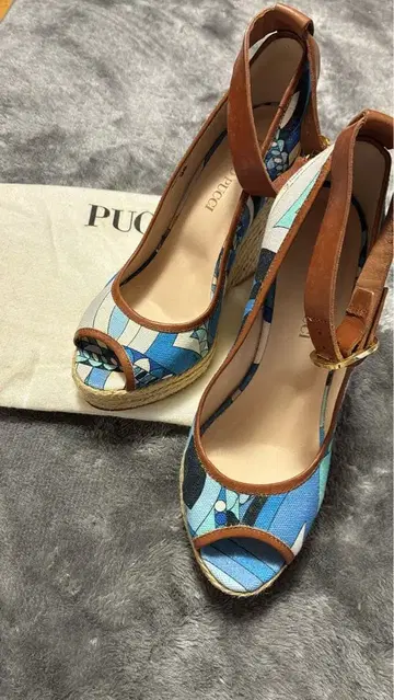 새상품 에밀리오 푸치 통굽 샌들