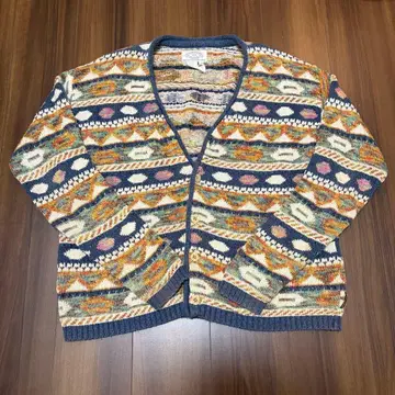 90s Armani Jeans 실크 코튼 가르데 크레이지 니트