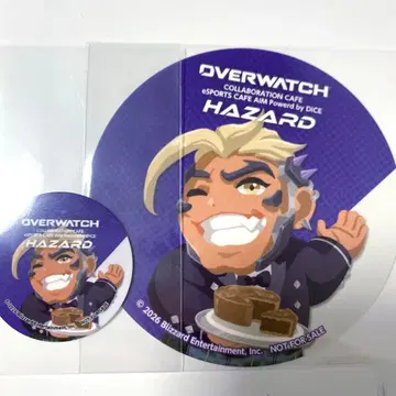 Overwatch 오버워치 해저드 콜라보 카페 코스터