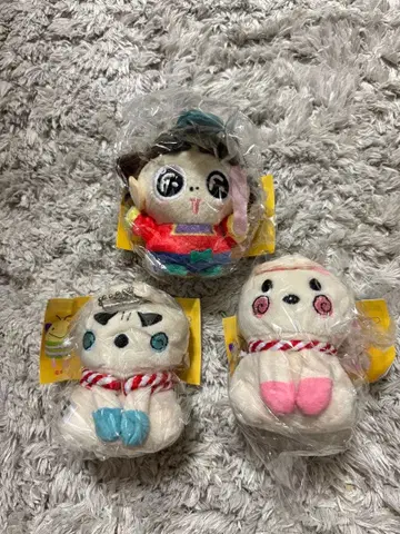 오쟈루마루 봉제 인형 볼체인 오쟈루마루 오코린보 니코린보