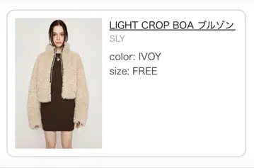 LIGHT CROP BOA 블루종