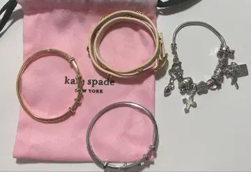 케이트 스페이드 뉴욕 하트풀 랩 Pandora 스타일 팔찌 모음