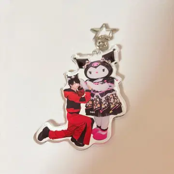 꿈 먹는 NEON 나메 xp!a 베어 도어드 쿠로미 퓨로 아크릴 키링