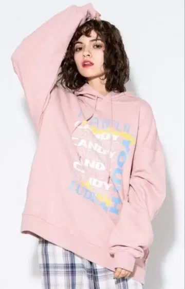 Candy Stripper PLAYFUL SWEAT HOODIE 핑크