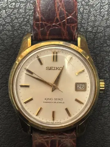 초레어 SEIKO KING 4402-8000 작동품 OH 완료