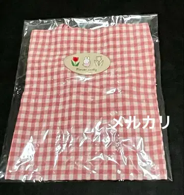 플라워 미피 토트백 깅엄 체크,