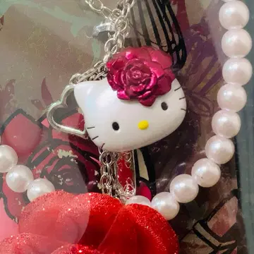 [ 초레어 ] 헬로키티 코사지 키티 백참 스트랩 2006