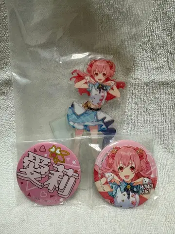 프로세카 럭키 쿠지 모아 장 모모이 아이리 아크릴 스탠드 캔뱃지 세트
