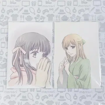 후르츠 바스켓 후루바 카페 엽서