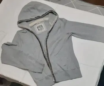 RUEHL No. 925 그레이 후드티 가죽 라인