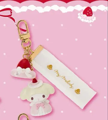 산리오 딸기 휘핑 케이크 디자인 시리즈 마이멜로디 키링 새상품