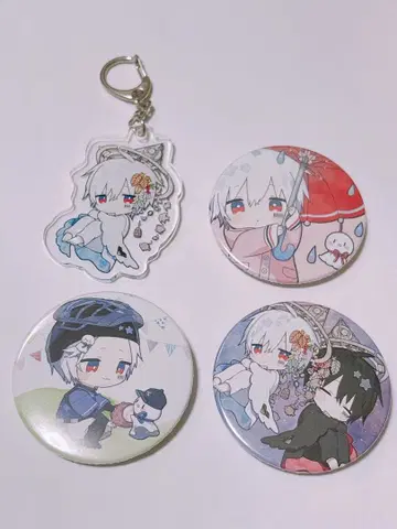 마후마후 캔뱃지 아크릴 키링 묶음 판매