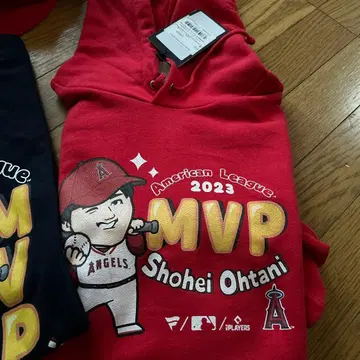 오타니 쇼헤이 MVP 2023 빨간색 후드티