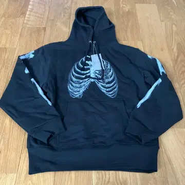 NOREMID 노리미드 블랙 골격 프린트 후드티 S