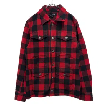 JACKROSE 버팔로 체크 울 자켓 남성용 L