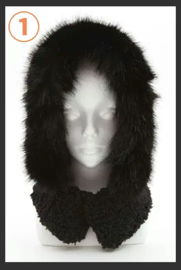 숏 퍼 플라이트 캡, 보아 x 퍼 후디 발라클라바 2개 ZOZO