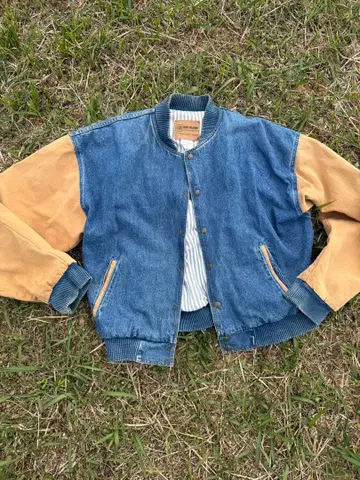 WEIL-McLAIN 데님 바시티 자켓 XL