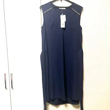 furryrate 퍼리레이트 비쥬 슬리브리스 리본 원피스