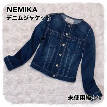 미사용급 NEMIKA 노카라 데님 자켓 7 네미카