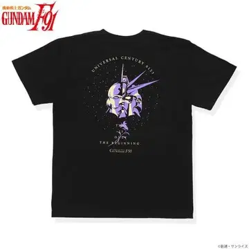 기동전사 건담 F91 T셔츠 F91/철가면 페이스 패턴 S사이즈 새상품
