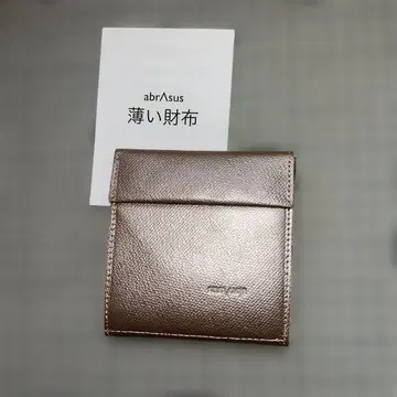 abrAsus 접이식 지갑 로즈 골드