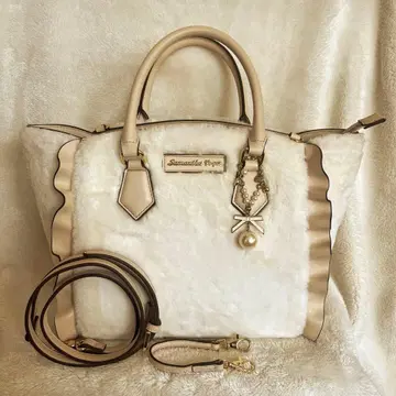 SAMANTHAVEGA 사만사베가 핸드백 퍼 플래터