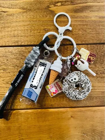 주렁주렁 키링 14 흰색 화이트 도넛 마쉬멜로우