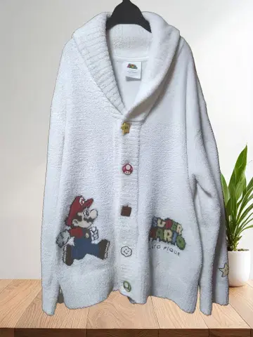 슈퍼 마리오 가디건 화이트 젤라또피케 FREESIZE