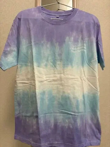 back number 타이 다이 염색 티셔츠
