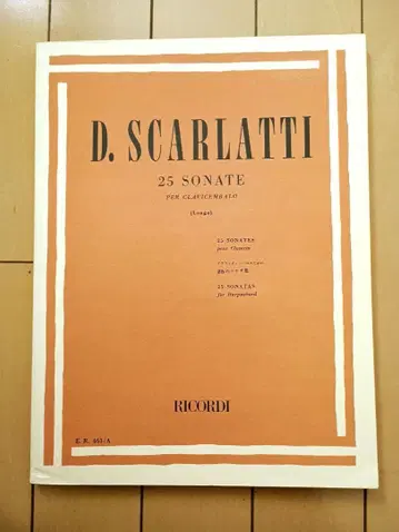 스칼라티 하프시코드 25개의 소나타 모음집