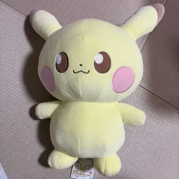 [ 새상품 ] 약 40cm 포켓피스 메챠모후굿토 봉제 인형 피카츄